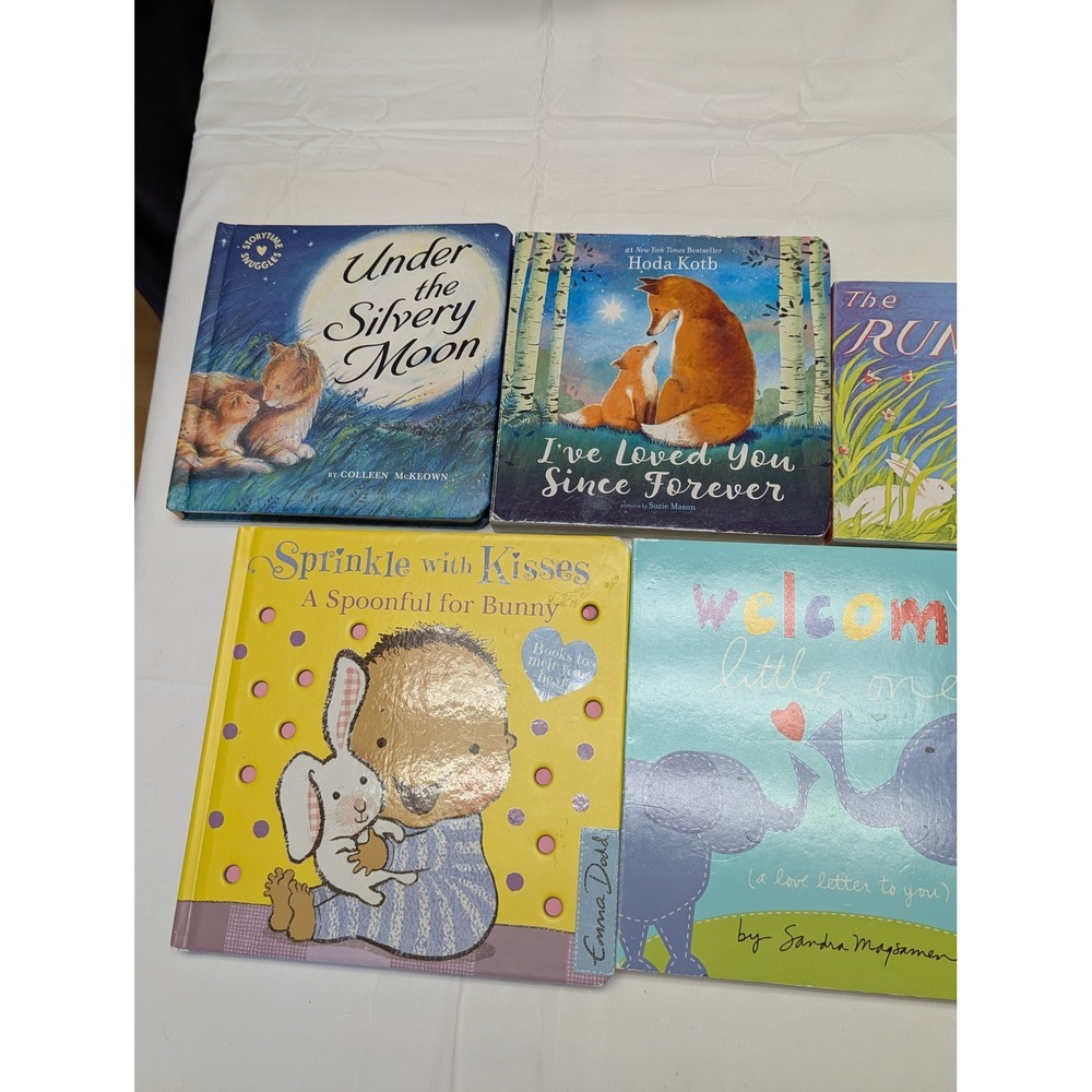7 PC Lot Baby Board Books Hoda Kotb Runaway Bunny I Love My Baby Nursery Gift‎ - Picture 4 of 15